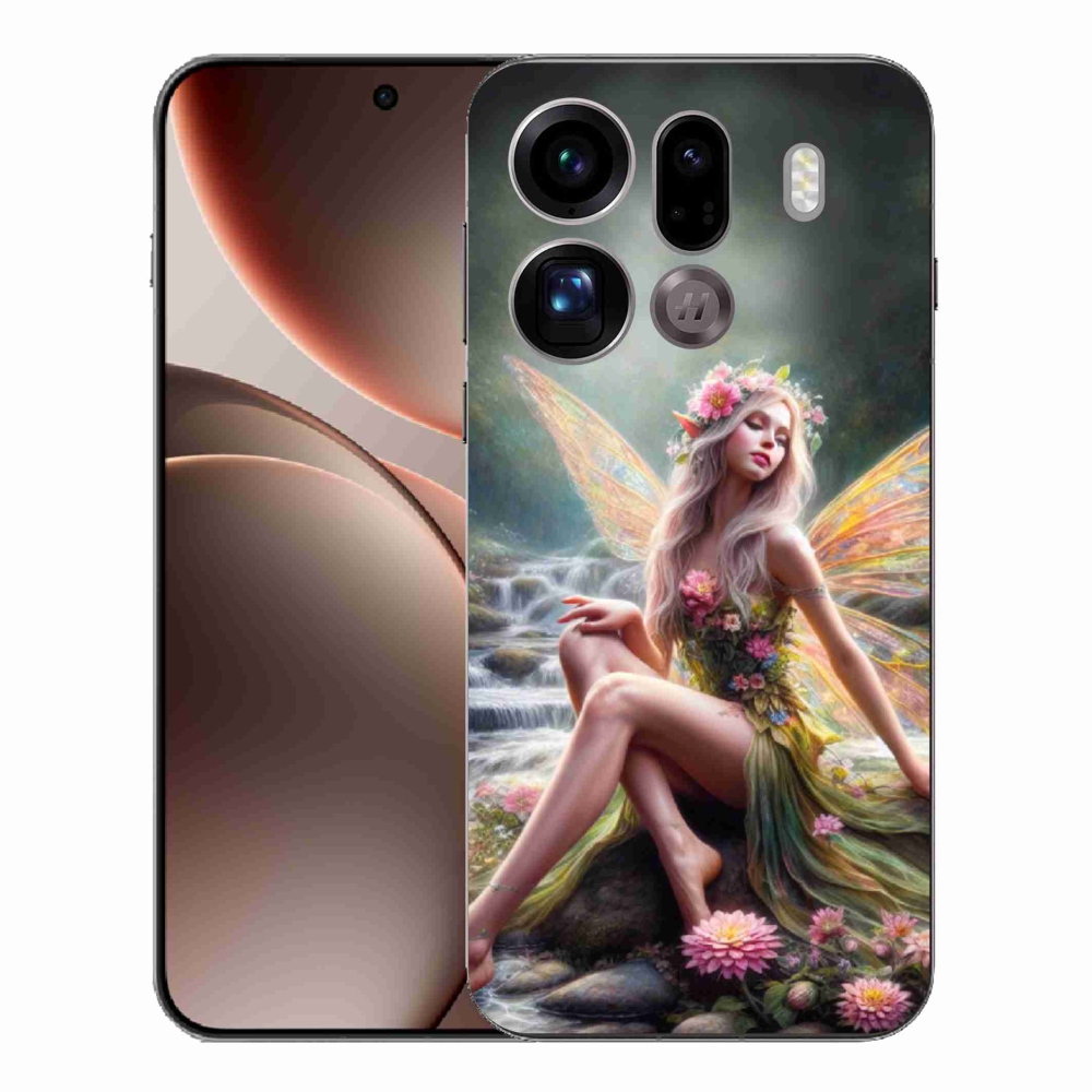 Gél borítás mmCase az Oppo Find X9 Pro - pillangó nőhöz 1