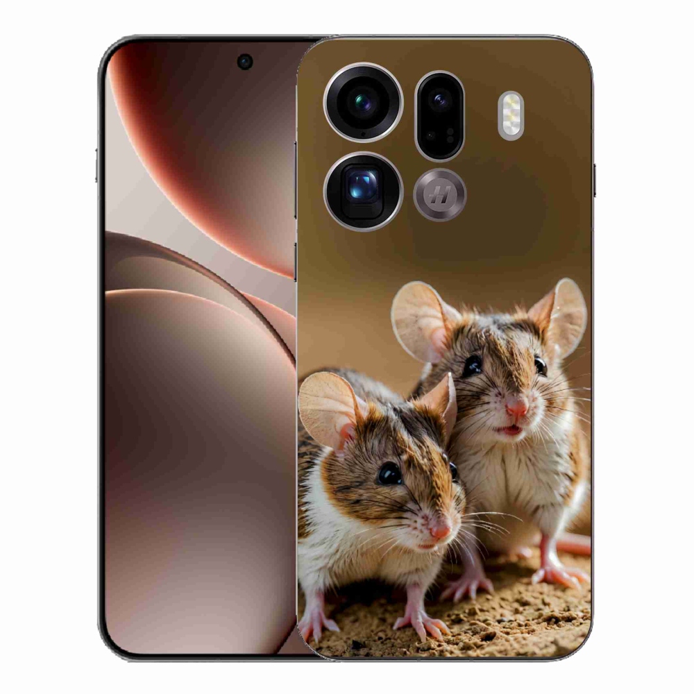 Gél borítás mmCase az Oppo Find X9 Pro számára - egér duó