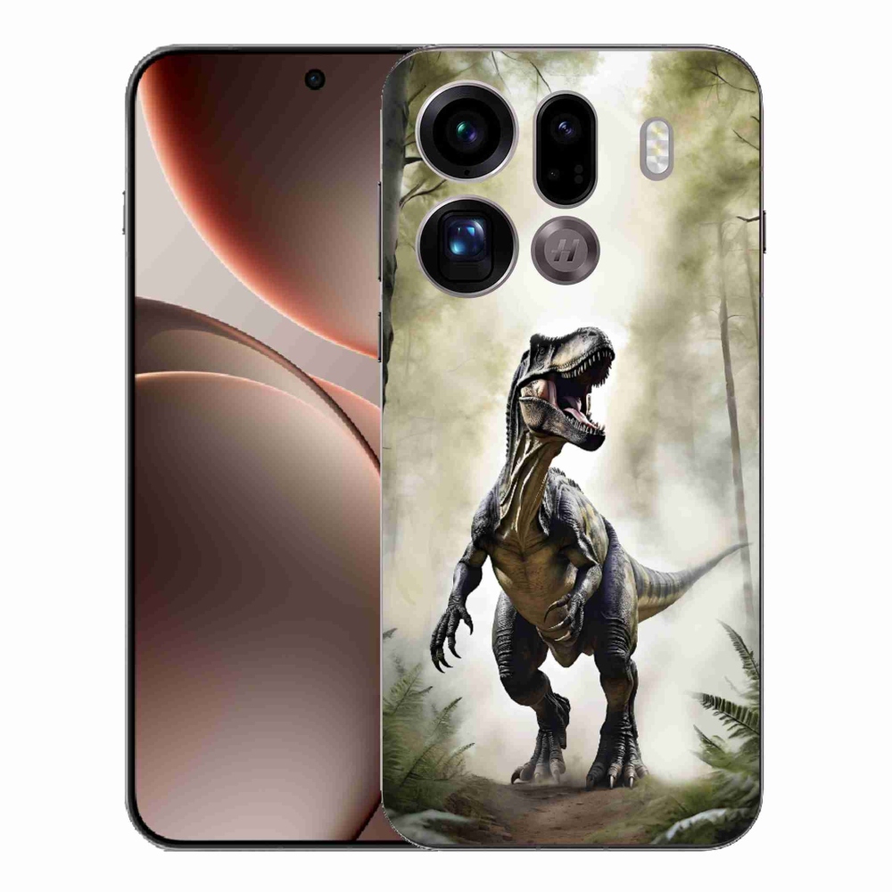 Gél borítás mmCase az Oppo Find X9 Pro készülékhez - dühös T-Rex