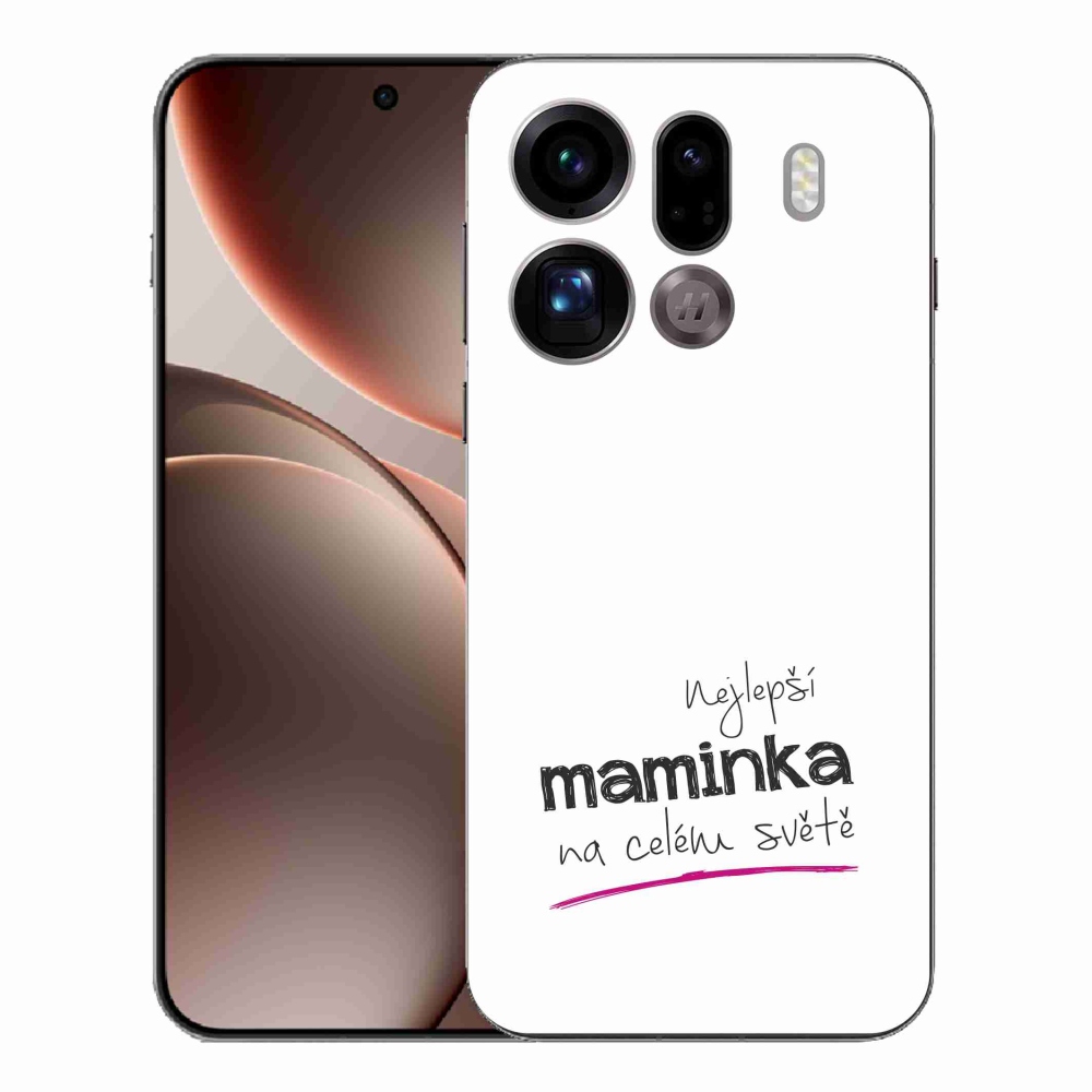 Gél borító mmCase az Oppo Find X9 Pro készülékre - Legjobb anya 4 fehér háttér