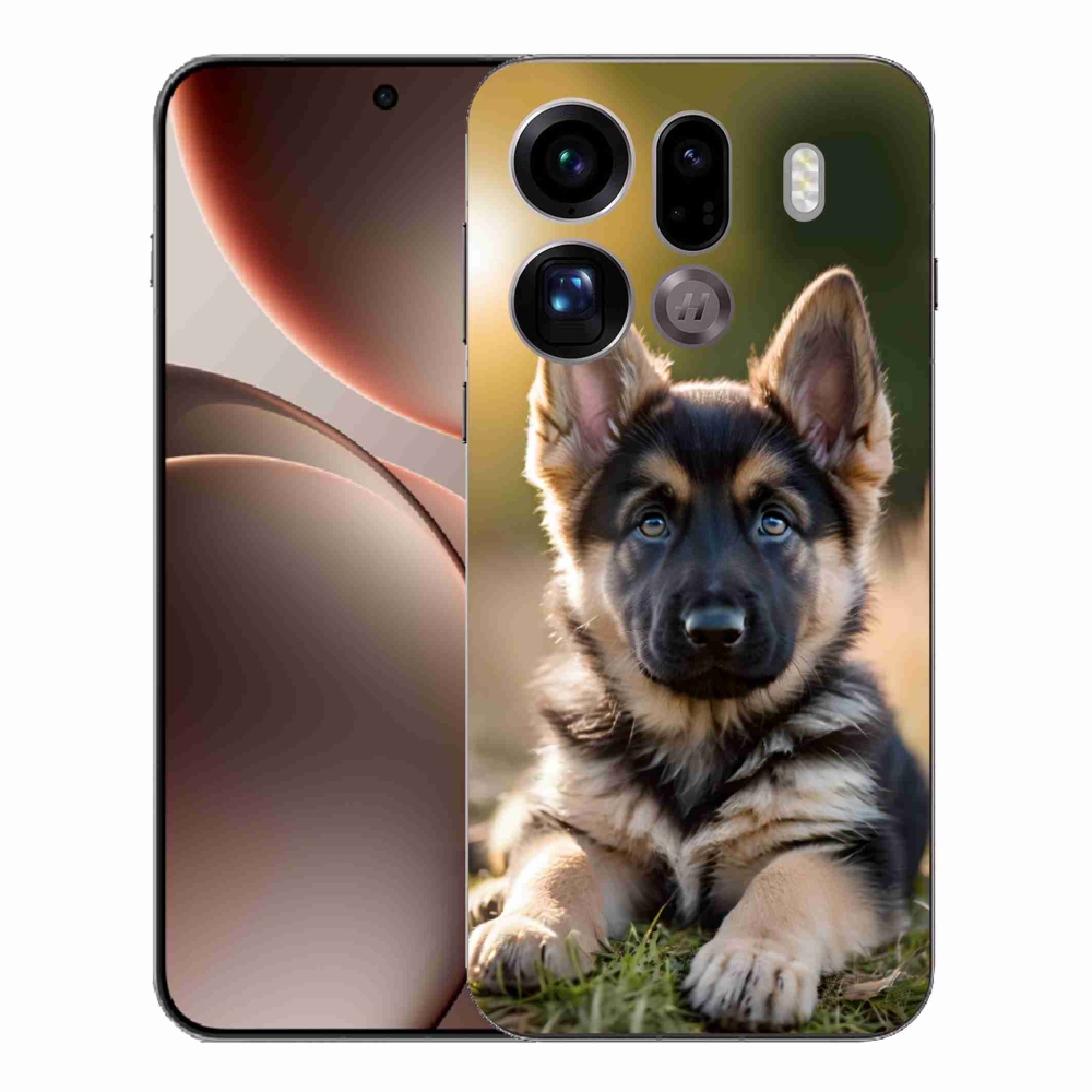 Gél borítás mmCase az Oppo Find X9 Pro számára - Német juhász a vadonban