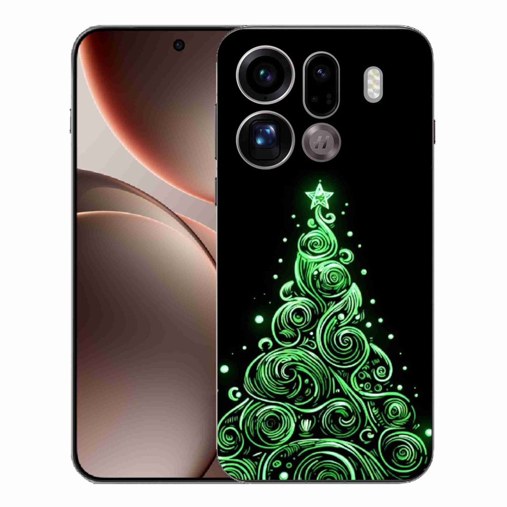 Gél borítás mmCase az Oppo Find X9 Pro számára - neon karácsonyfa 3