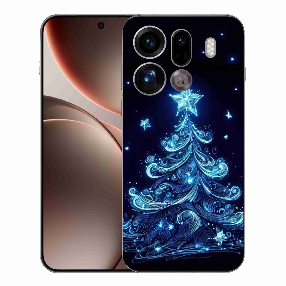 Gél borítás mmCase az Oppo Find X9 Pro számára - neon karácsonyfa 4