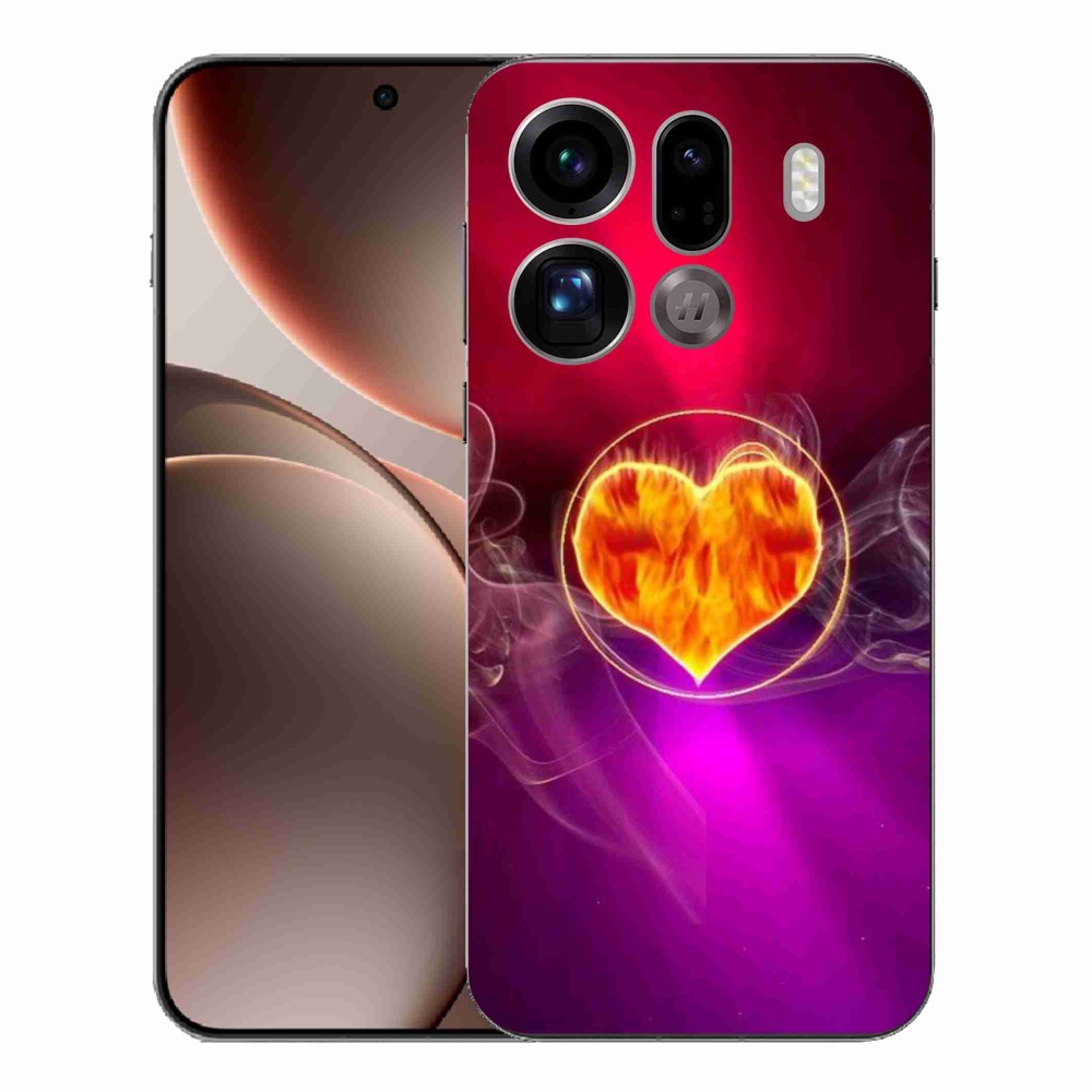 Gél borítás mmCase az Oppo Find X9 Pro számára - Tűzszív