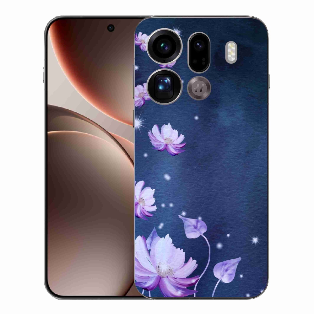 Gél borítás mmCase az Oppo Find X9 Pro számára - hulló virágok