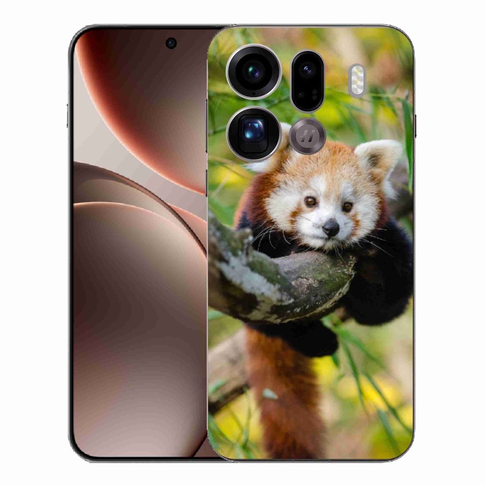 Gél borítás mmCase az Oppo Find X9 Pro készülékhez - panda piros