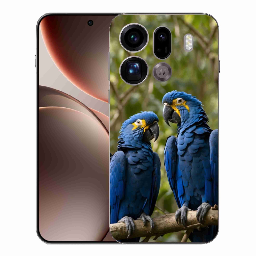 Gél borítás mmCase az Oppo Find X9 Pro készülékhez - papagáj duó