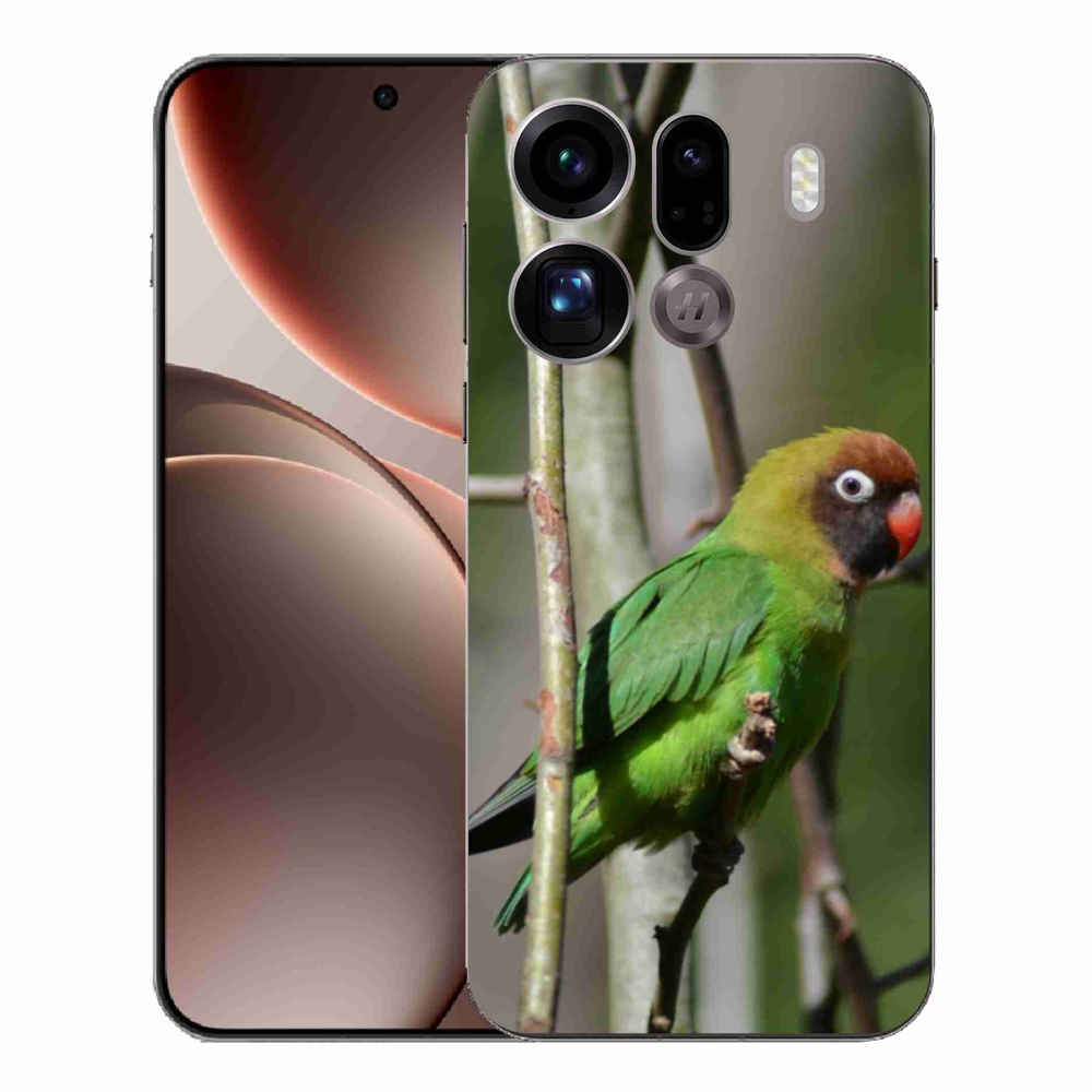 Gél borítás mmCase az Oppo Find X9 Pro készülékhez - papagáj agapornis