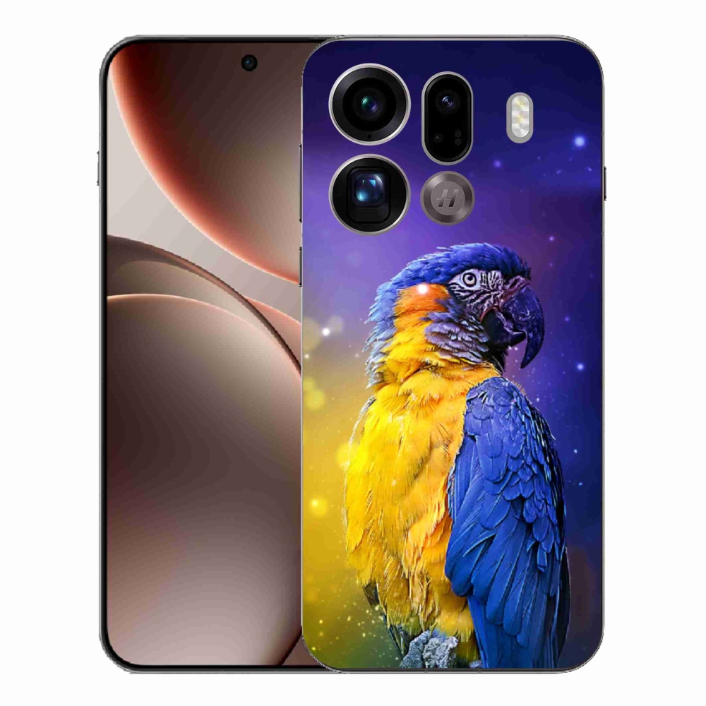 Gél borítás mmCase az Oppo Find X9 Pro készülékhez - papagáj ara 1