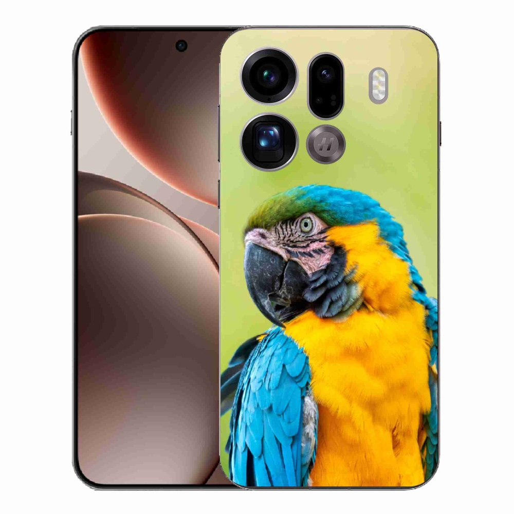 Gél borítás mmCase az Oppo Find X9 Pro készülékhez - papagáj ara 2