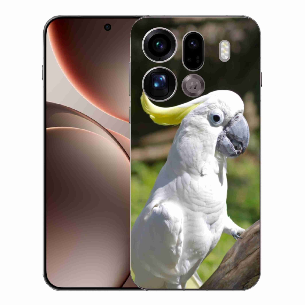 Gél borítás mmCase az Oppo Find X9 Pro készülékhez - papagáj kakadu 2