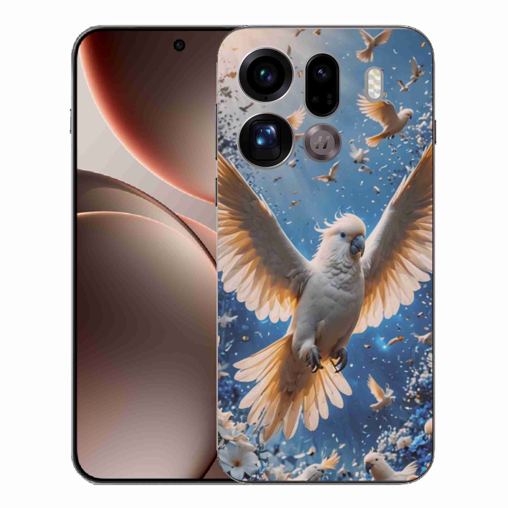 Gél borítás mmCase az Oppo Find X9 Pro készülékhez - papagáj kakadu
