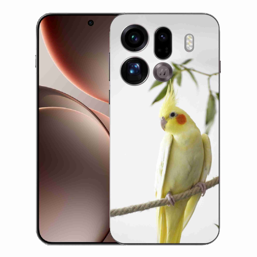 Zselés borítás mmCase az Oppo Find X9 Pro készülékhez - papagáj korallszín