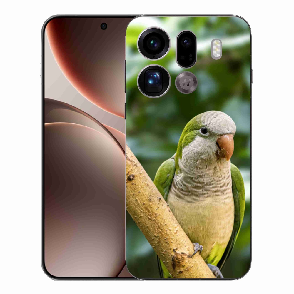 Gél borítás mmCase az Oppo Find X9 Pro készülékhez - papagáj