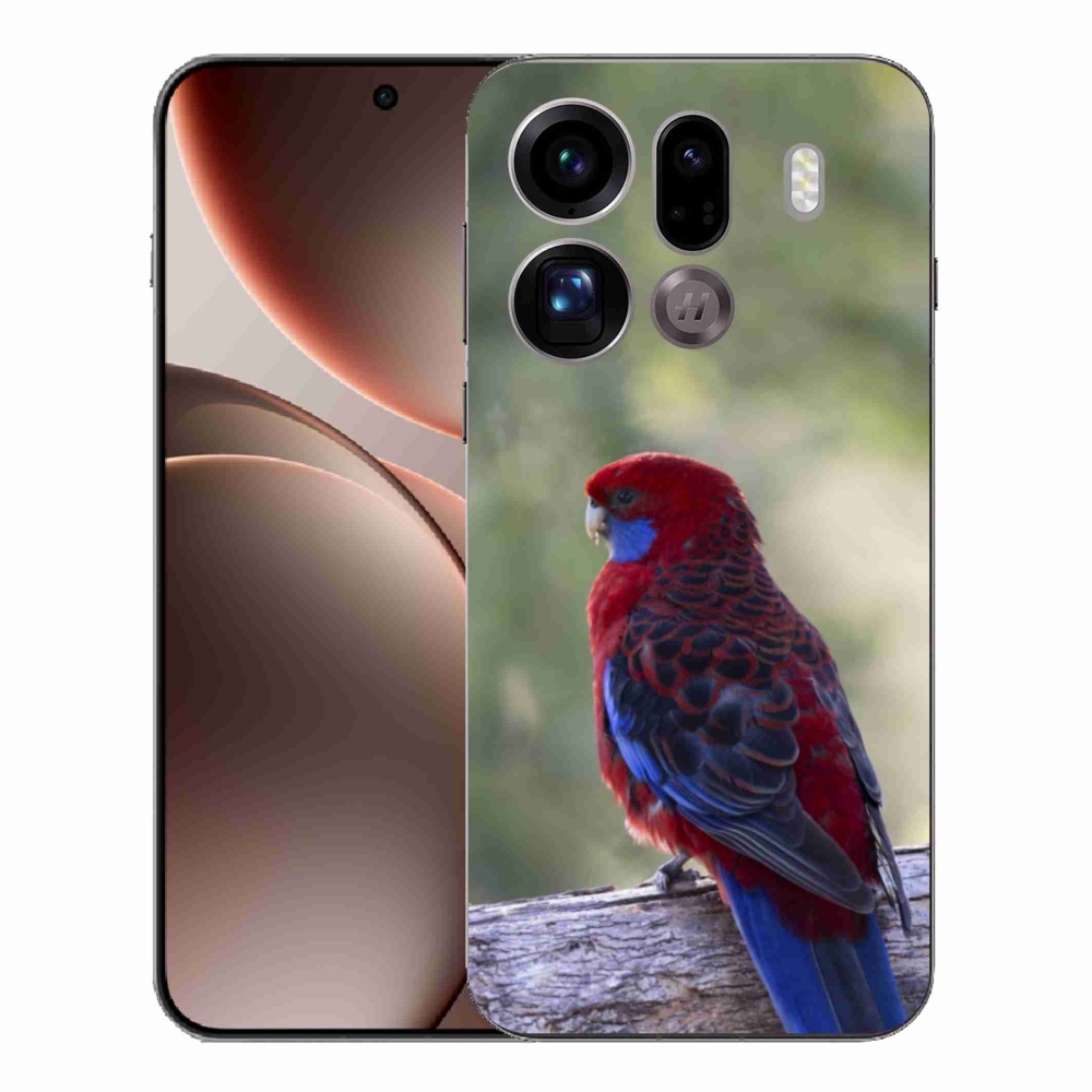 Zselés borítás mmCase az Oppo Find X9 Pro készülékhez - papagáj rosela