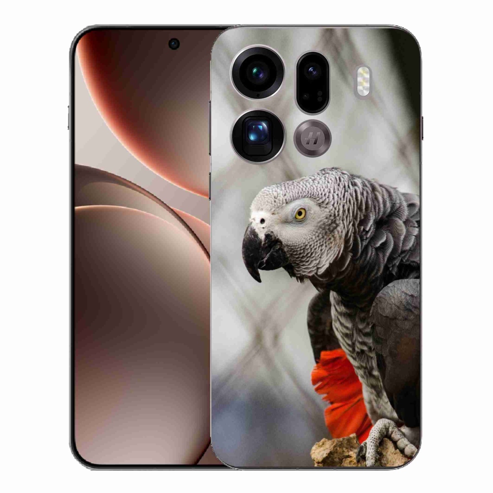 Gél borítás mmCase az Oppo Find X9 Pro készülékhez - papagáj jacko 3