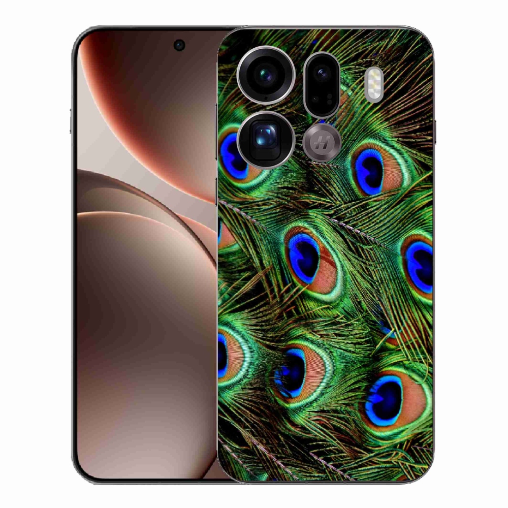 Zselés borítás mmCase az Oppo Find X9 Pro készülékhez - pávatoll