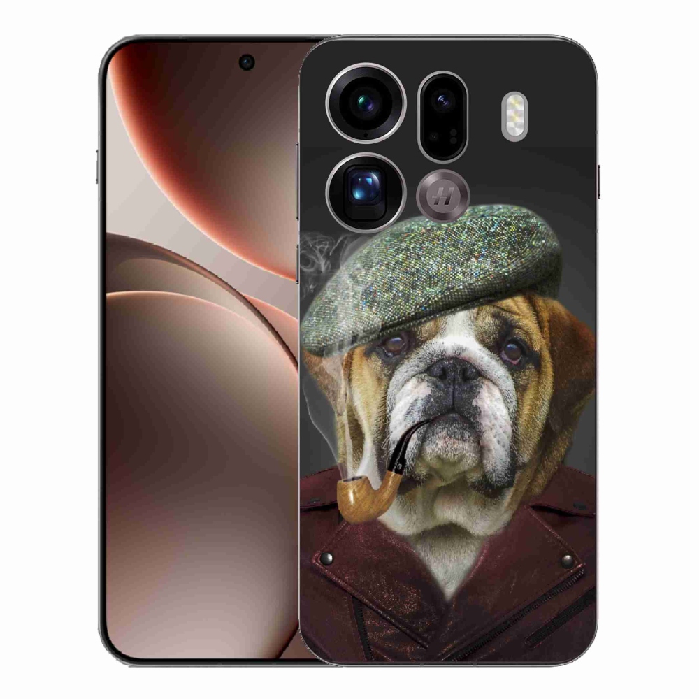 Gél borítás mmCase az Oppo Find X9 Pro számára - kutya csővel