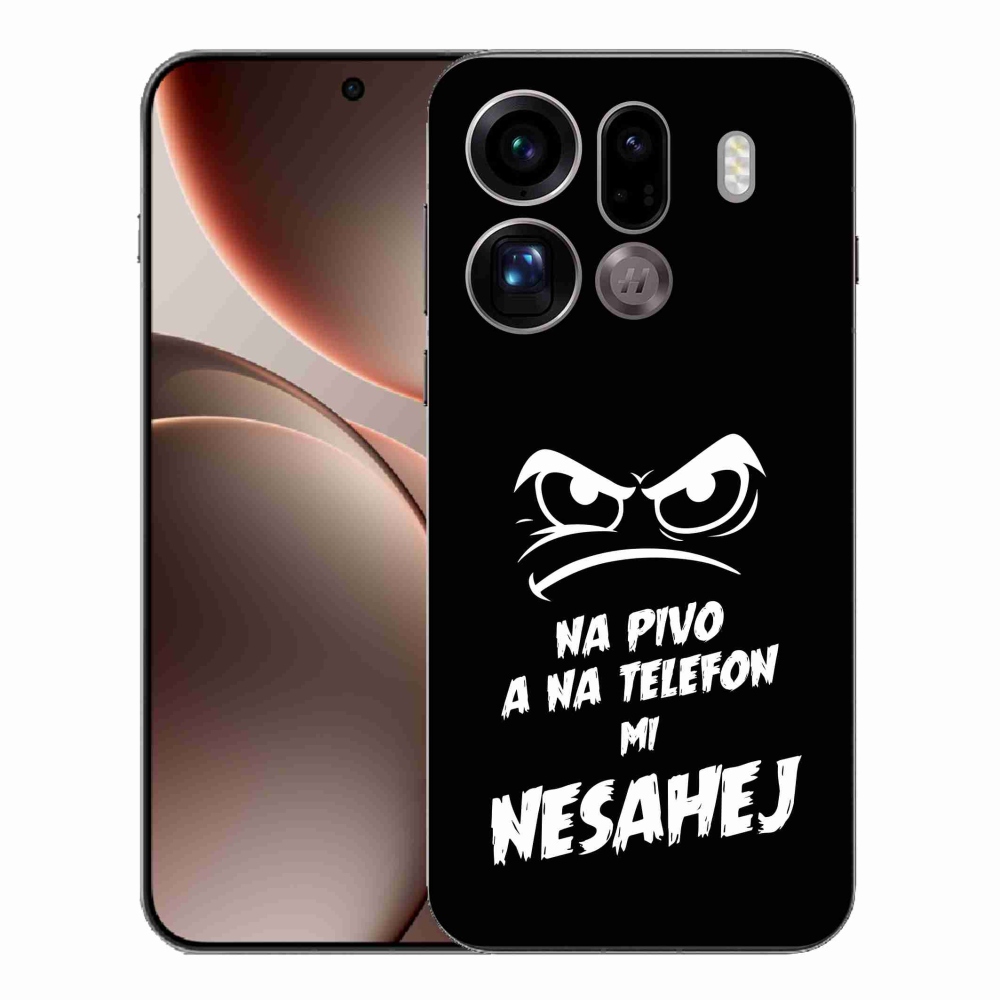 Gél borítás mmCase az Oppo Find X9 Pro készülékhez - sör motívum 2 fekete háttér