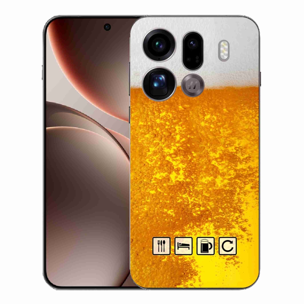 Gél borítás mmCase az Oppo Find X9 Pro számára - sör motívum 3