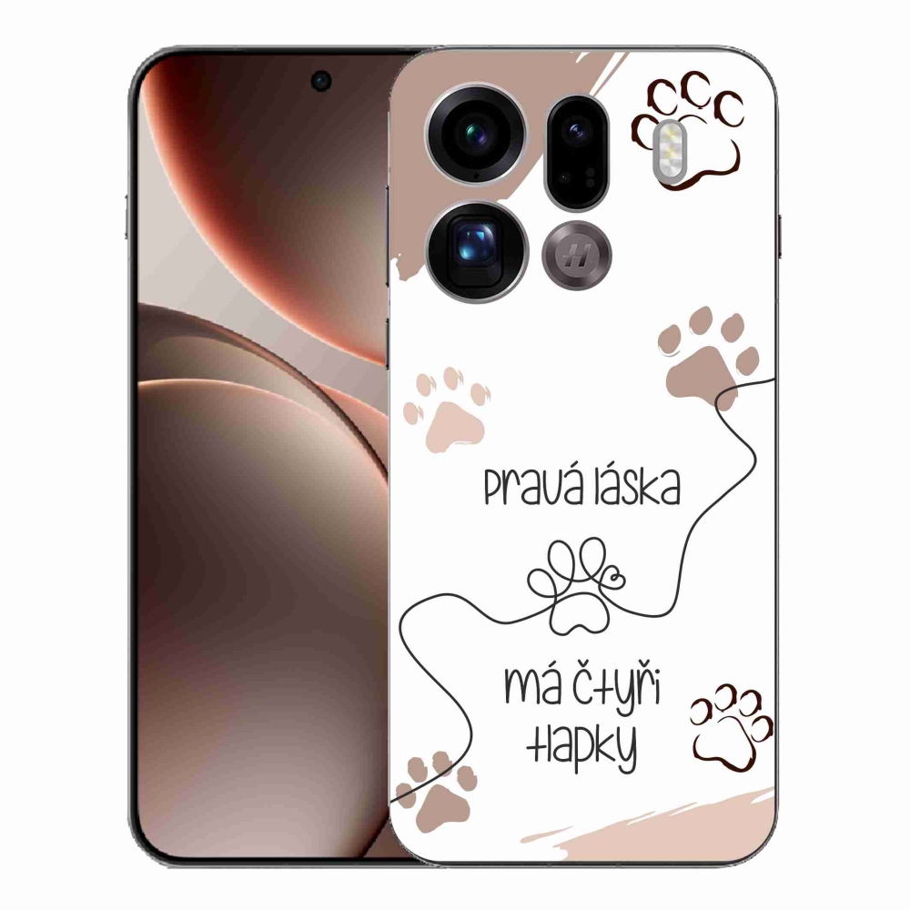 Gél borítás mmCase az Oppo Find X9 Pro készülékhez - kutya motívum 1 fehér háttér