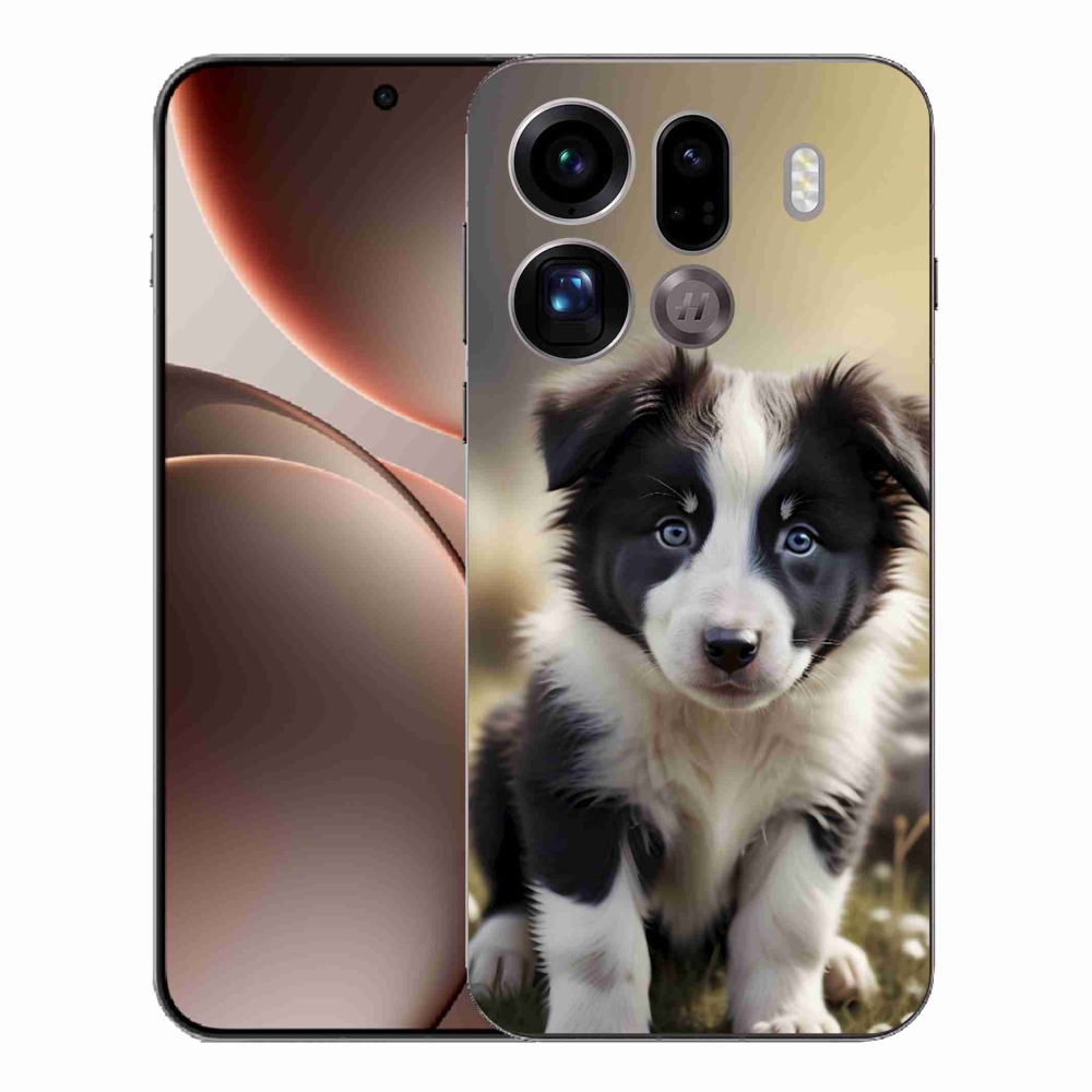 Gél borítás mmCase az Oppo Find X9 Pro számára - aranyos border collie