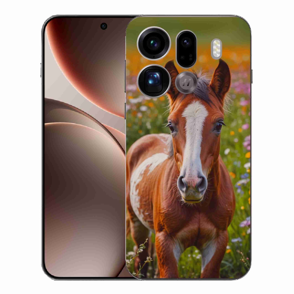 Gél borítás mmCase az Oppo Find X9 Pro számára - aranyos csikó