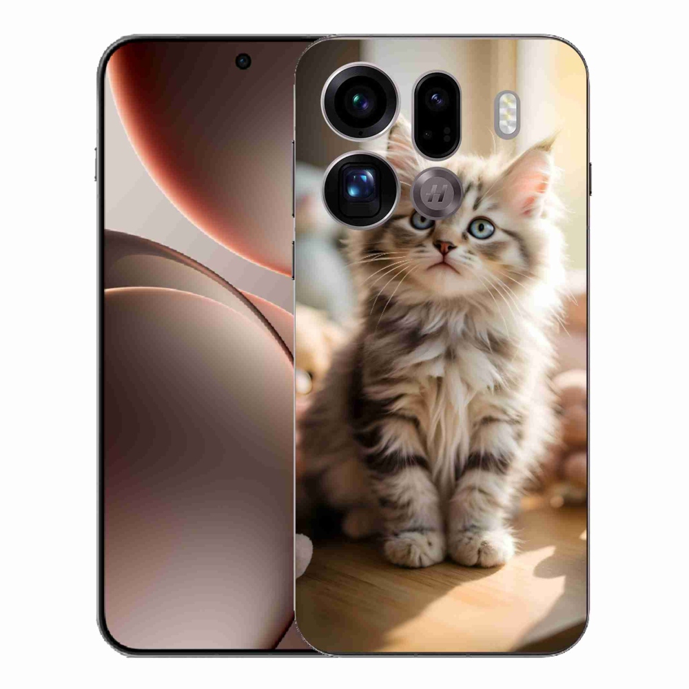 Gél borítás mmCase az Oppo Find X9 Pro számára - aranyos cica 10