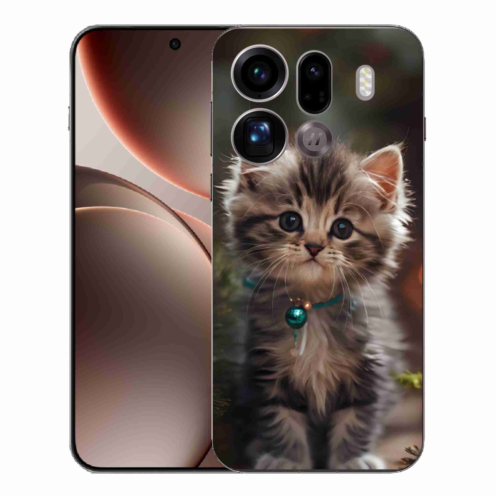 Gél borítás mmCase az Oppo Find X9 Pro számára - aranyos cica 11