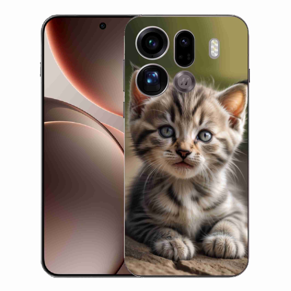 Gél borítás mmCase az Oppo Find X9 Pro számára - aranyos cica 9
