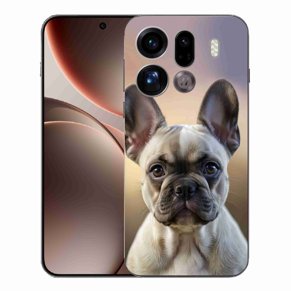 Gél borítás mmCase az Oppo Find X9 Pro számára - aranyos francia bulldog