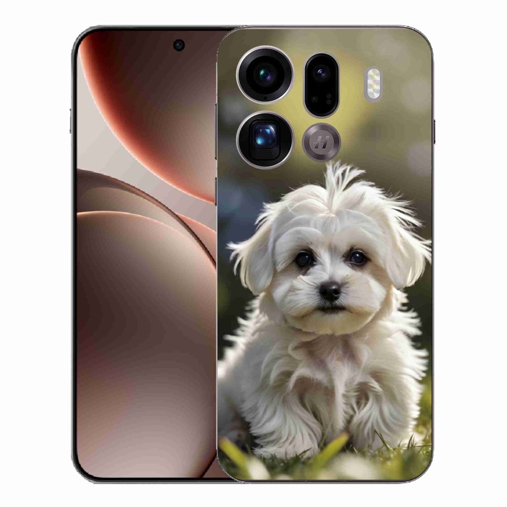 Gél borítás mmCase az Oppo Find X9 Pro számára - aranyos máltai kutya
