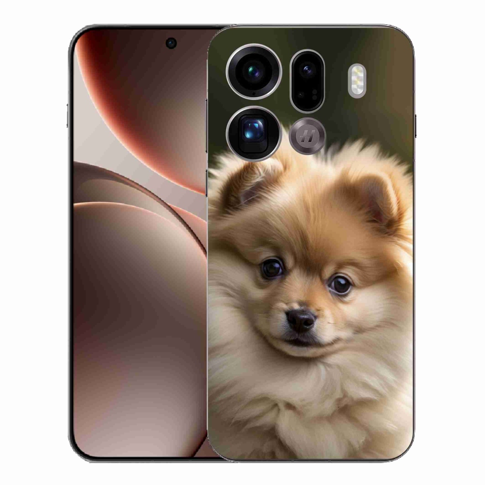 Gél borítás mmCase az Oppo Find X9 Pro számára - aranyos pomerániai 2