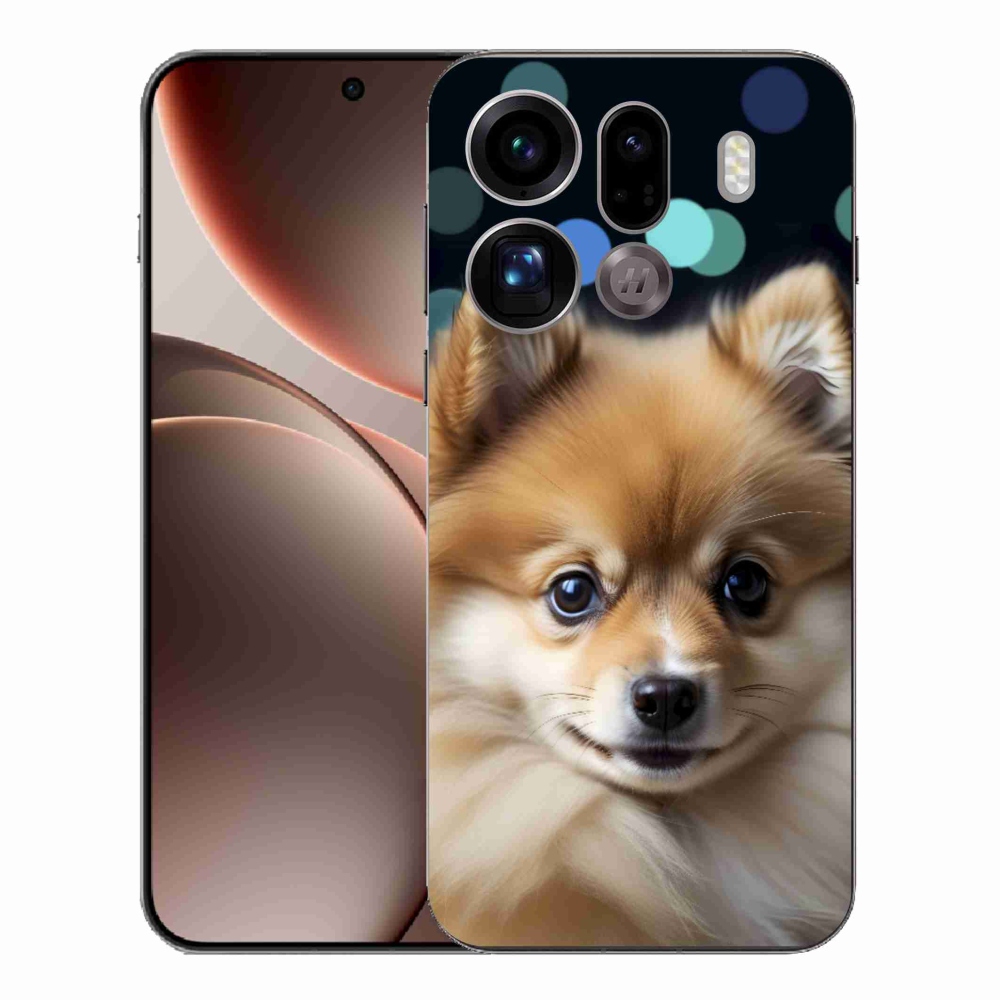 Gél borítás mmCase az Oppo Find X9 Pro készülékhez - aranyos pomerániai kutya