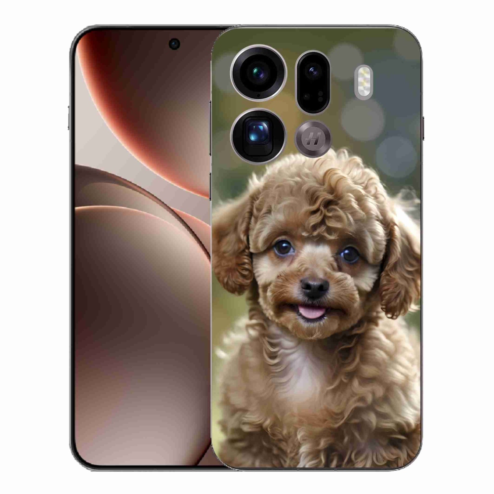 Gél borítás mmCase az Oppo Find X9 Pro számára - aranyos uszkár
