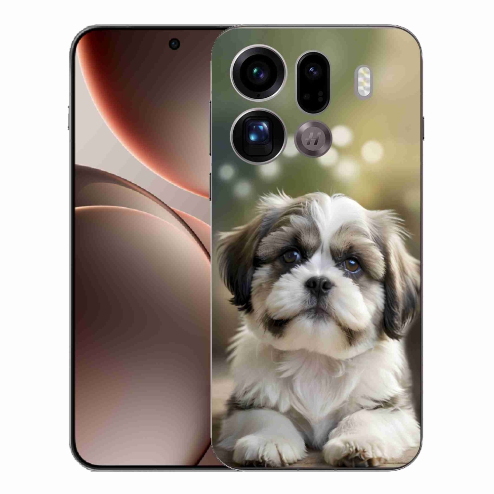 Gél borítás mmCase az Oppo Find X9 Pro számára - aranyos shih-tzu