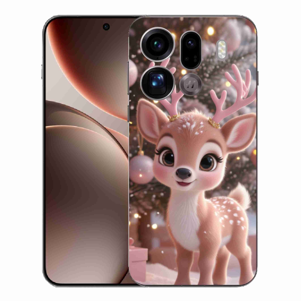 Gél borítás mmCase az Oppo Find X9 Pro számára - aranyos rénszarvas