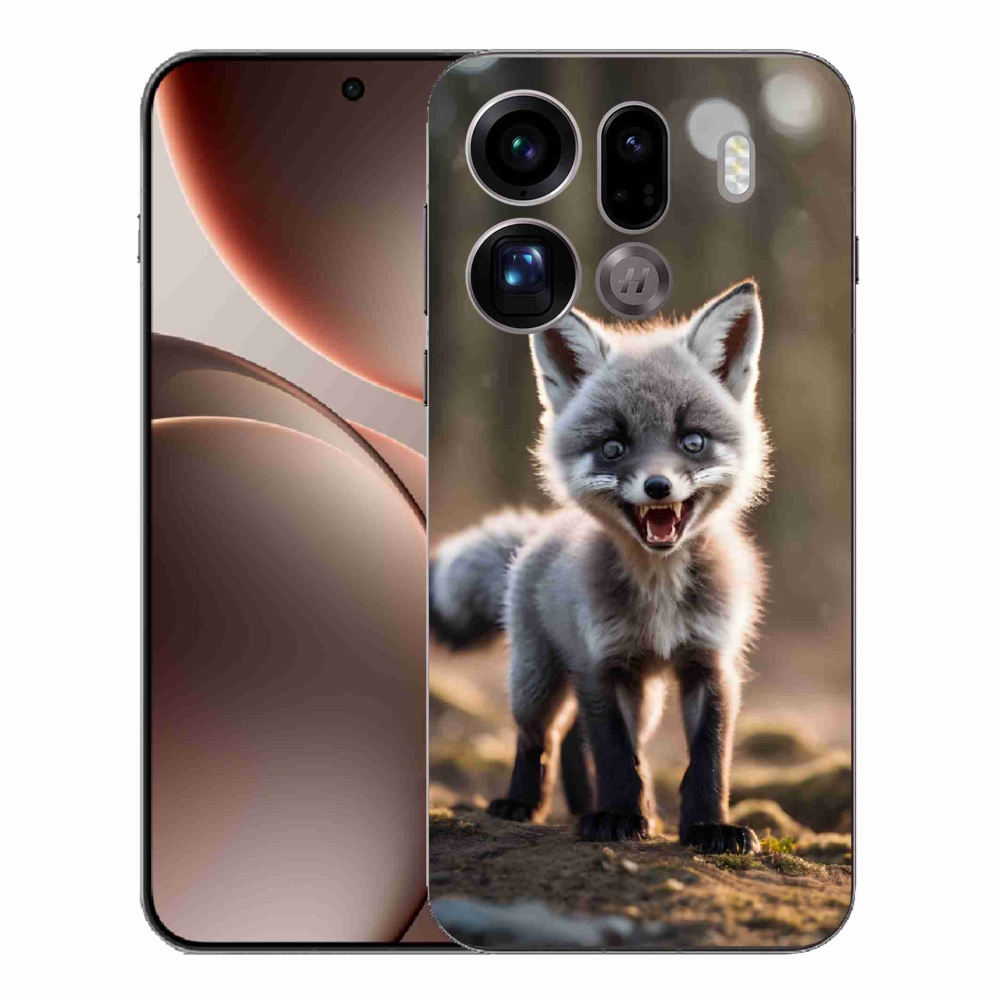 Gél borítás mmCase az Oppo Find X9 Pro számára - angry fox