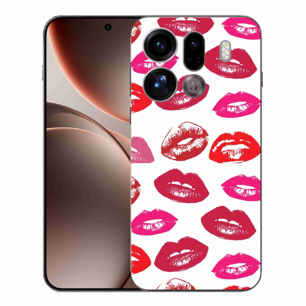 Gél borítás mmCase az Oppo Find X9 Pro számára - ajkak