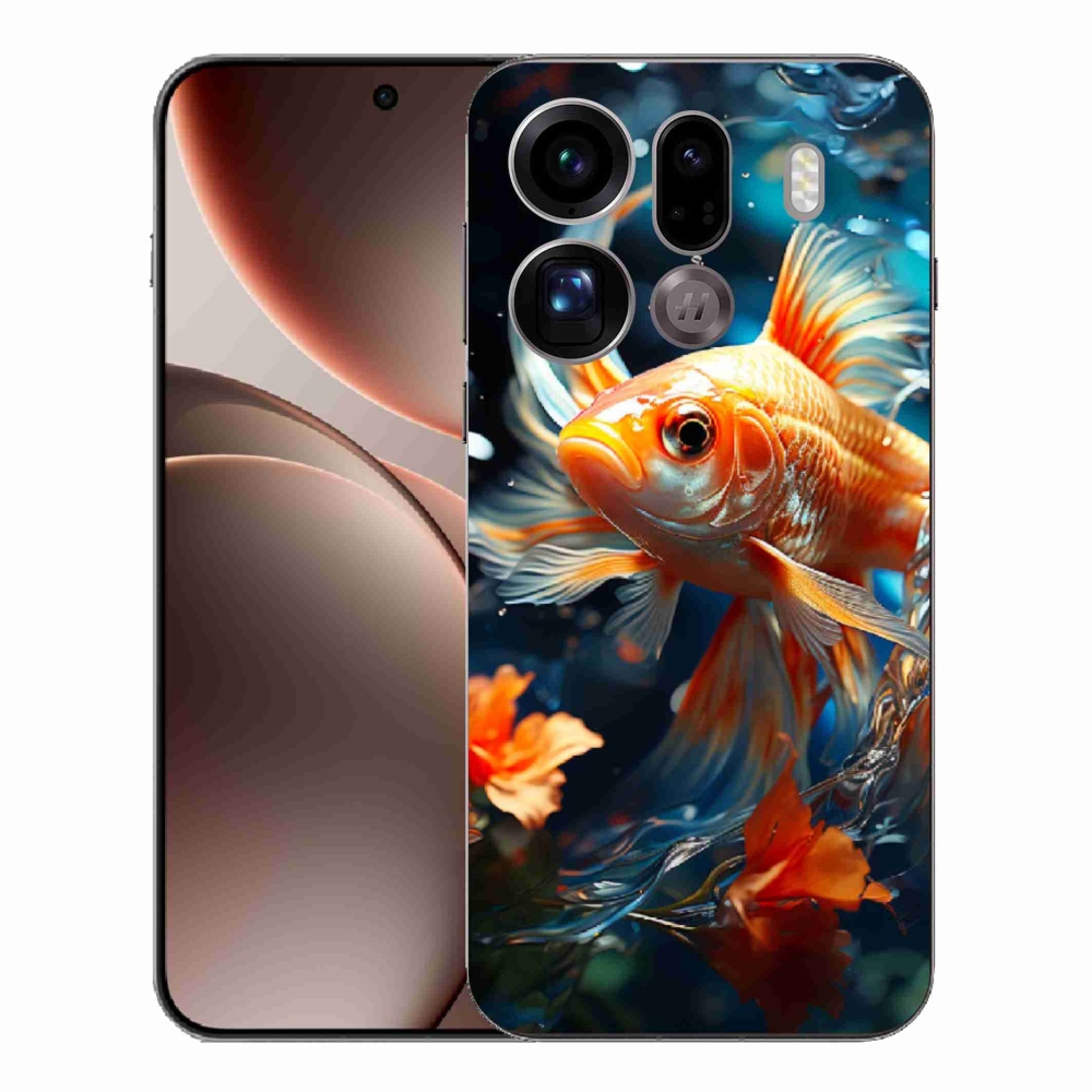 Zselés borítás mmCase az Oppo Find X9 Pro számára - hal
