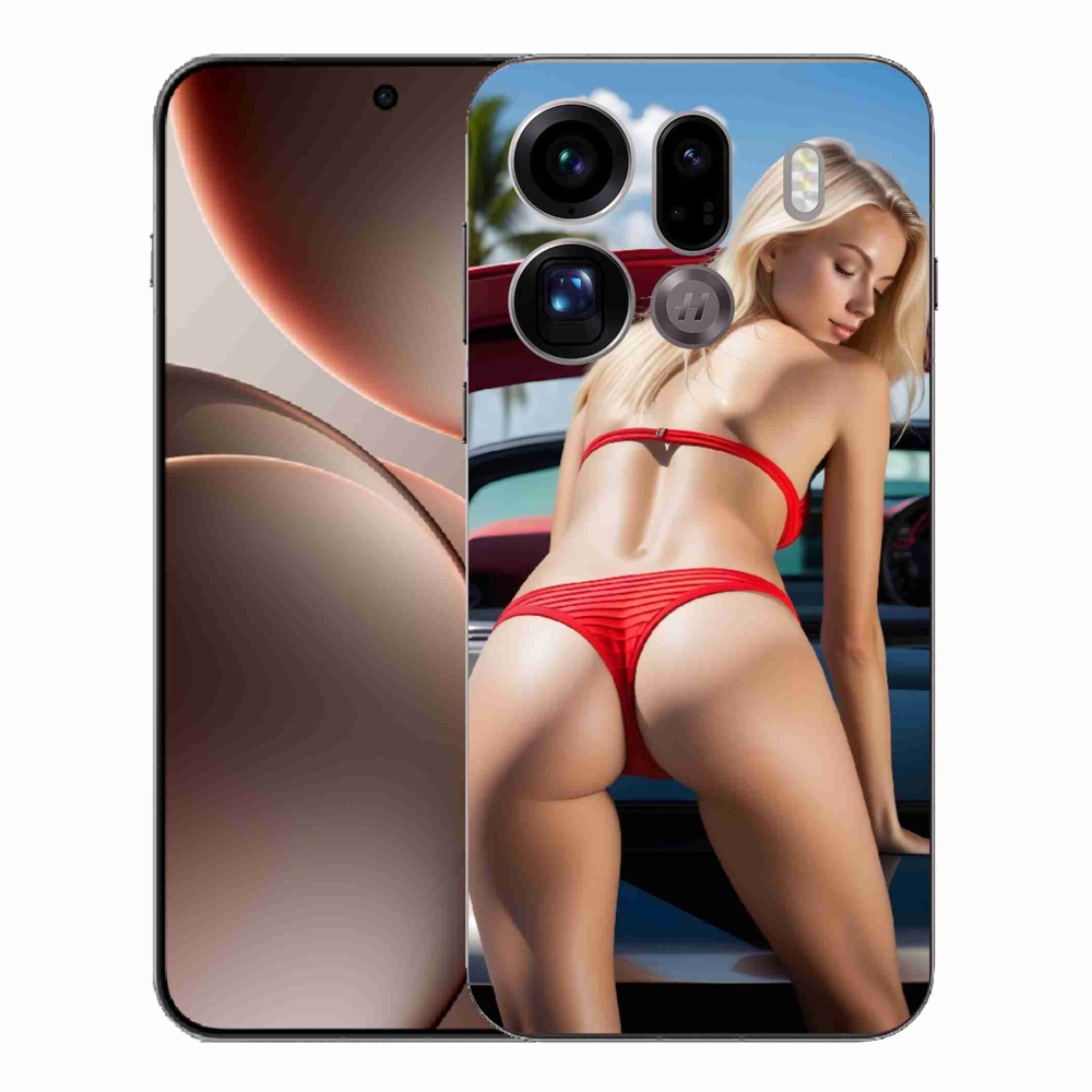 Gél borítás mmCase az Oppo Find X9 Pro számára - szexi nő 2