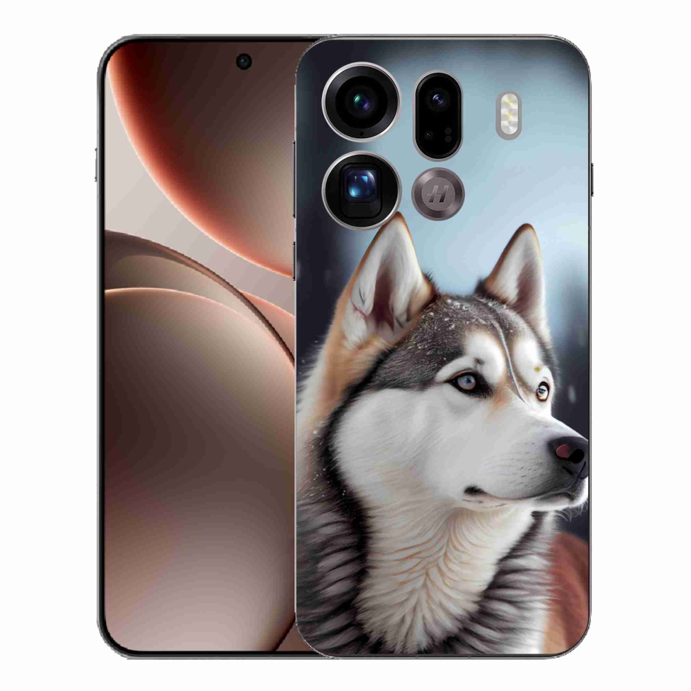 Gél borítás mmCase az Oppo Find X9 Pro készülékhez - Szibériai Husky