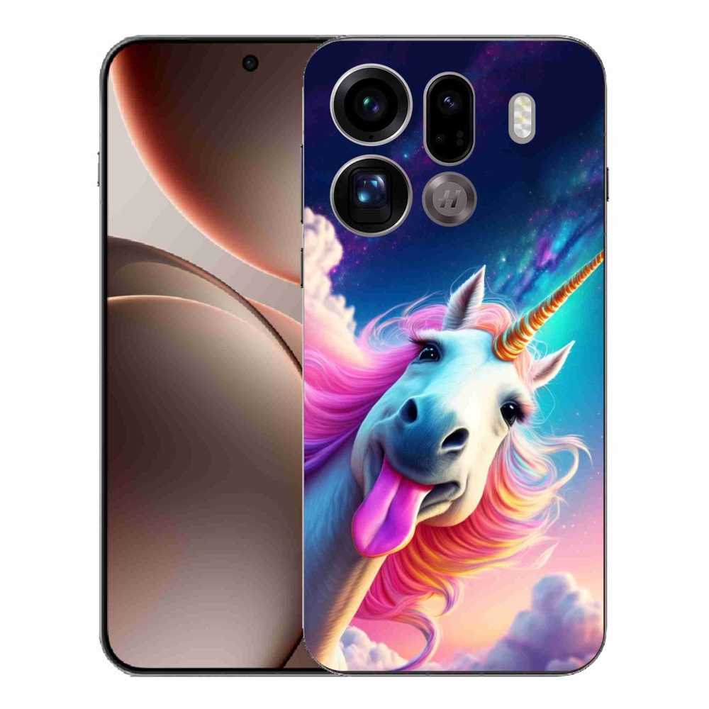Gél borítás mmCase az Oppo Find X9 Pro számára - őrült egyszarvú
