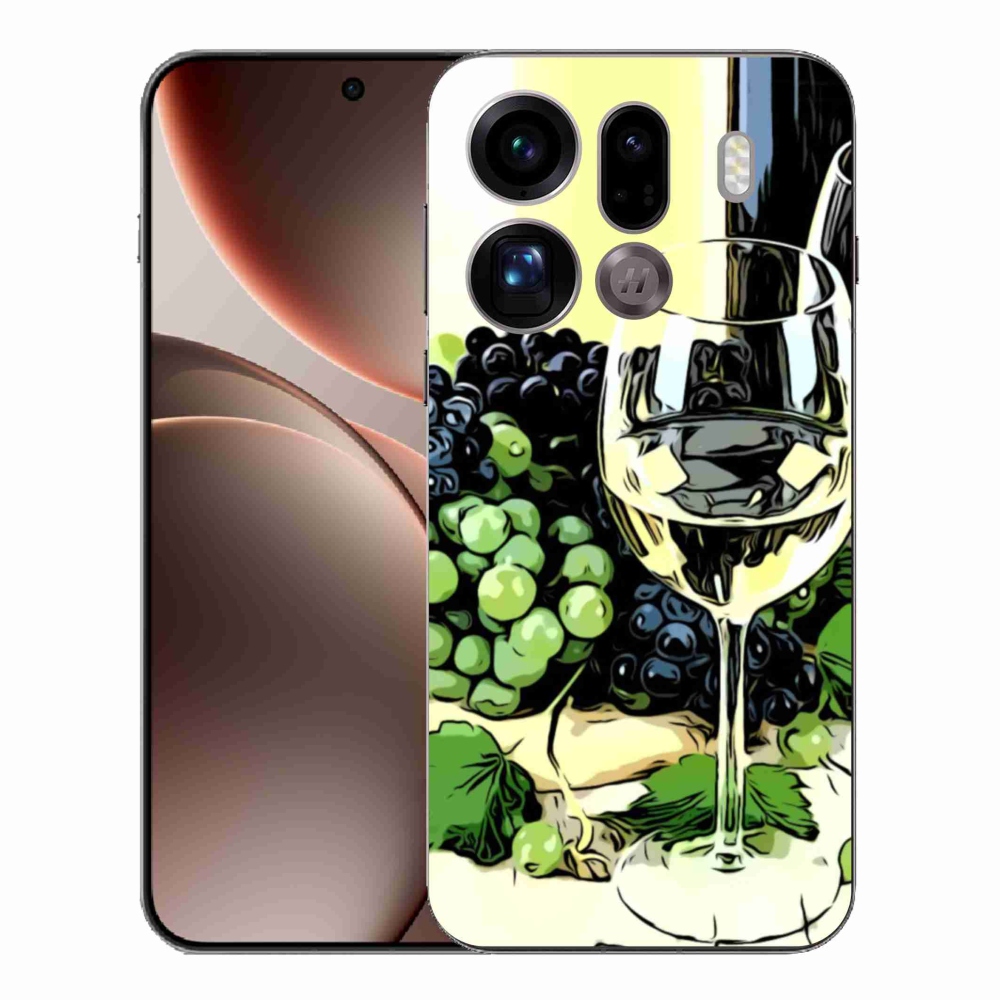 Zselés borítás mmCase az Oppo Find X9 Pro készülékhez - borospohár