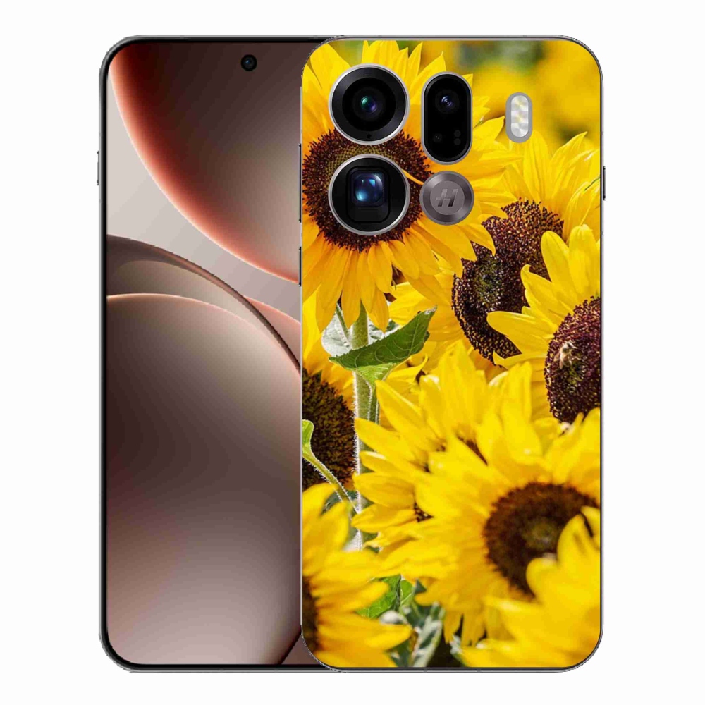 Gél borítás mmCase az Oppo Find X9 Pro számára - Napraforgó