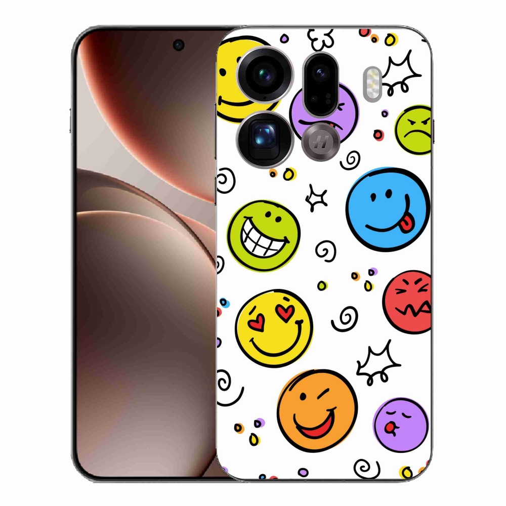 Gél borítás mmCase az Oppo Find X9 Pro készülékhez - smiley-k