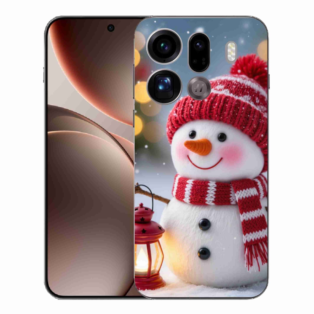 Gél borítás mmCase az Oppo Find X9 Pro készülékhez - hóember 2