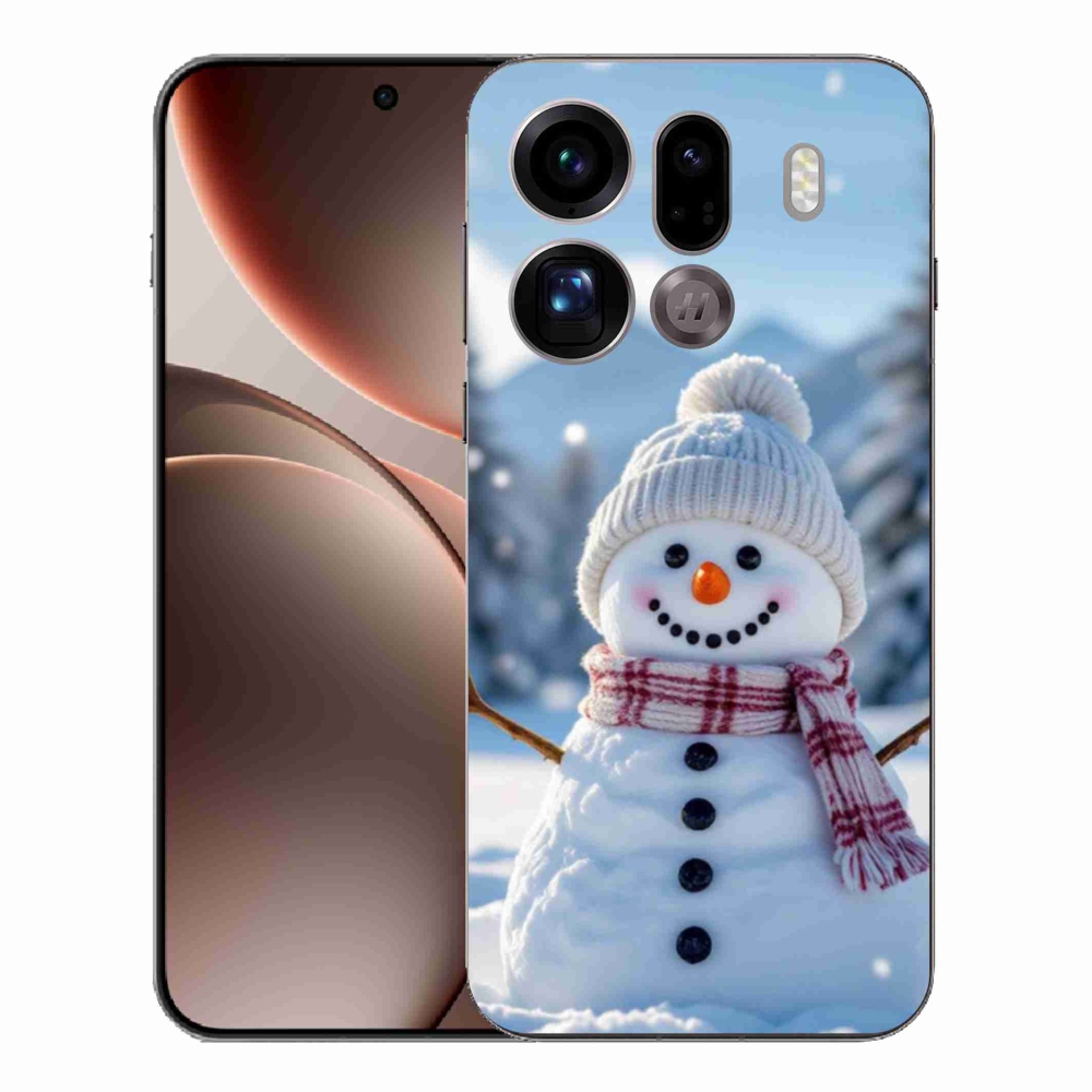 Gél borítás mmCase az Oppo Find X9 Pro készülékhez - hóember 3
