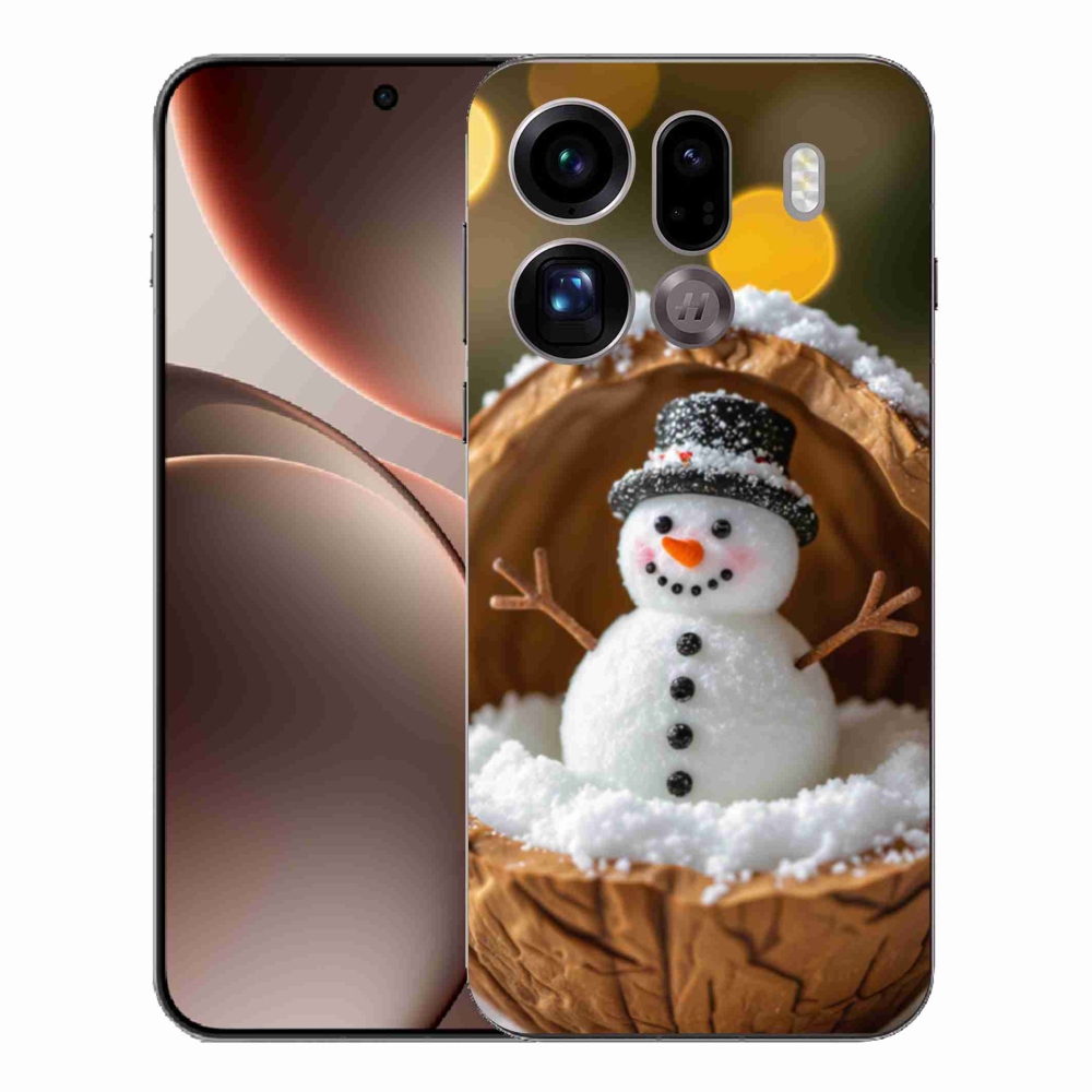Gél borítás mmCase az Oppo Find X9 Pro számára - hóember 4