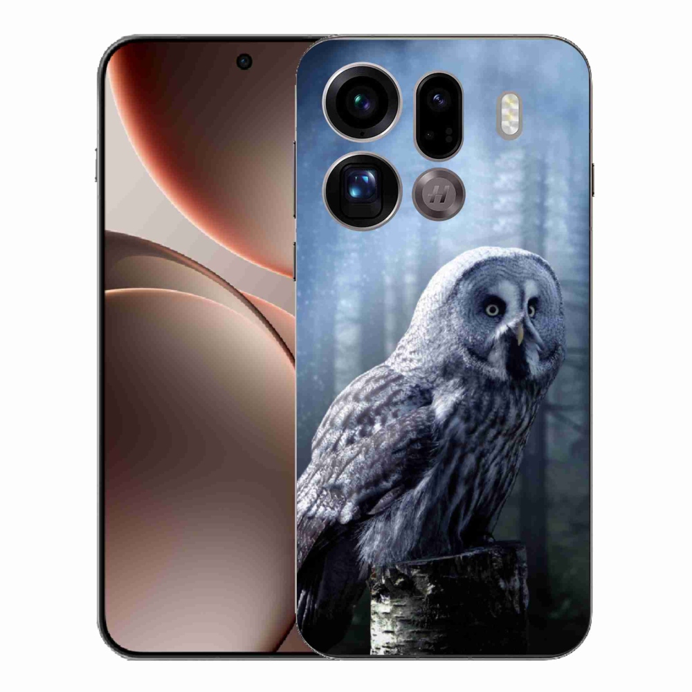 Gél borítás mmCase az Oppo Find X9 Pro készülékhez - bagoly